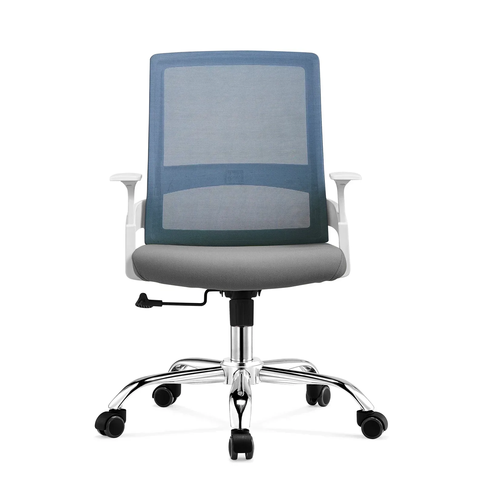 Factory new model mid back mesh office chair white frame office chair