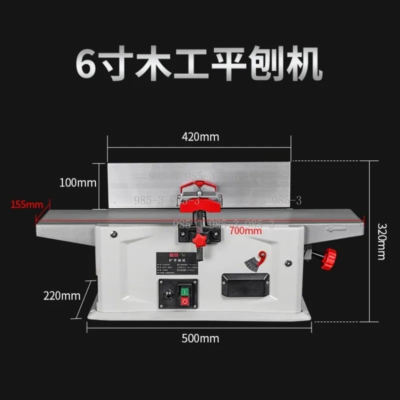 Multifunctional Desktop Woodworking Planer, High Power Spiral Cutter Design, Household Electric Tool