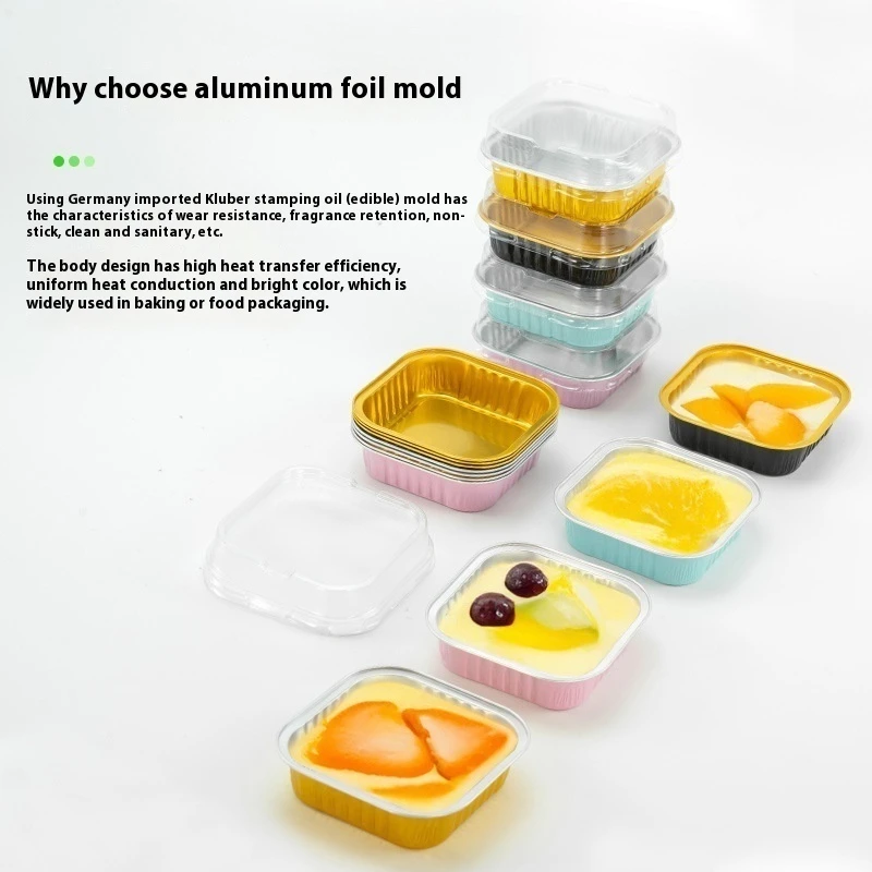 

2000pcs Aluminum Pans Wholesale Aluminum Food Box Disposable Aluminium Foil Food Container