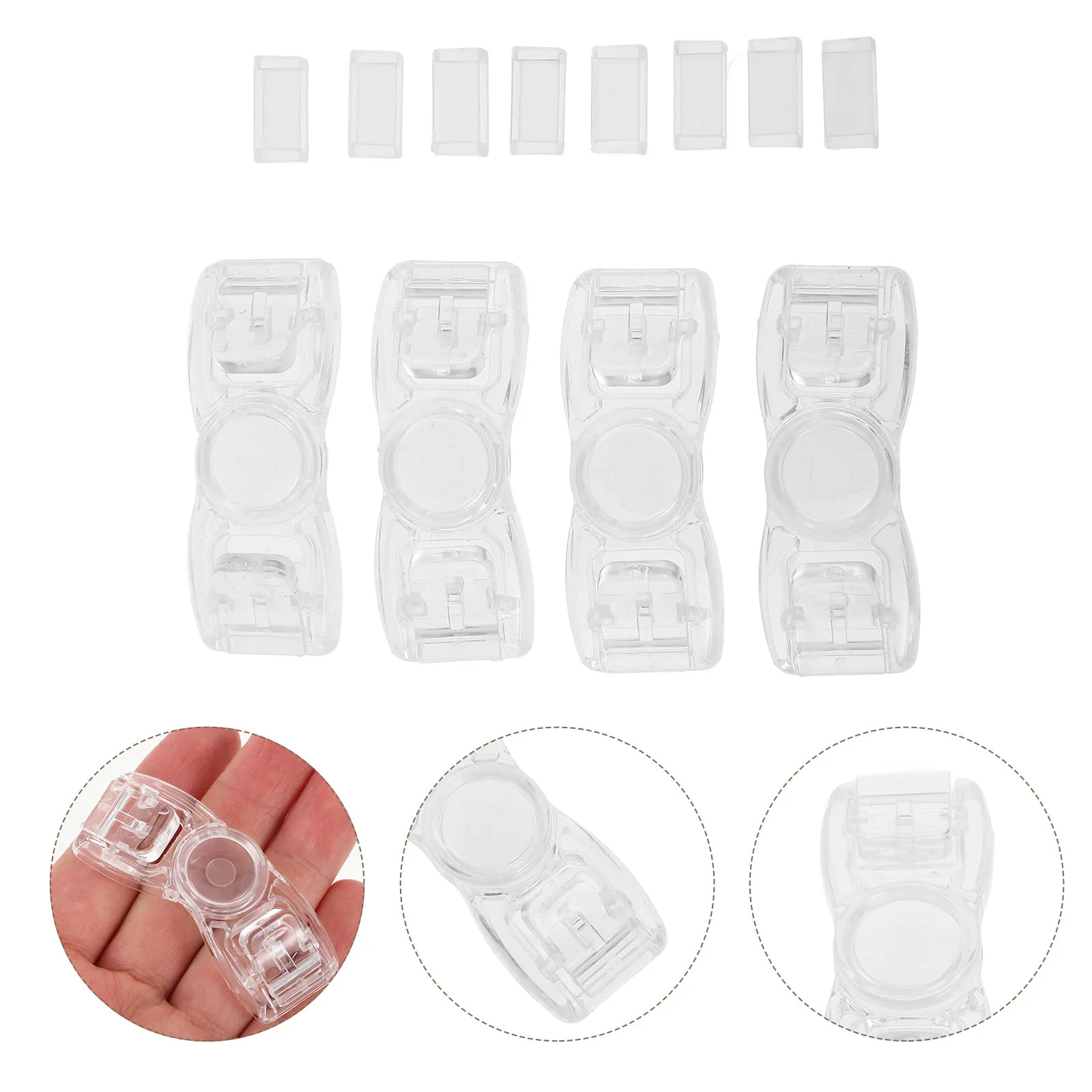 

4 Pcs Swimming Goggles Accessories Button Replacement Supply Clip Plastic Buttons Buckle for Universal Buckles Child