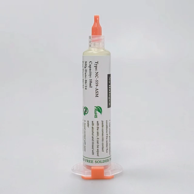 1PC Flux Paste 10cc NC-559-ASM-UV Flux Paste Lead-free Solder Paste Solder Flux BGA SMD Rework Tool + Needles Soldering Supplies