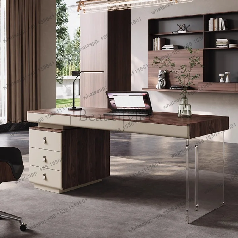 FG Bedroom Work Boss Nordic Office Desk Computer Comfortable Light Luxury Office Desk President Advance Home Furniture Mesa XYOD