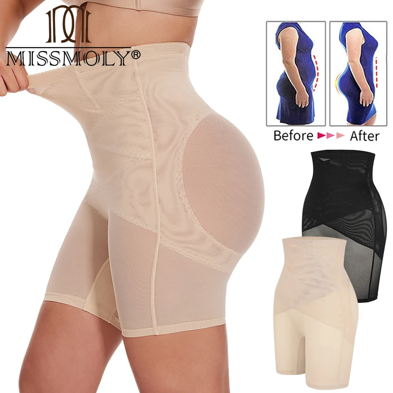 Women High Waist Tummy Control Body Shapers Shorts Thigh Slimmer Sexy Booty Butt Lifter Trainer Panties Hips Lifting Shapewear