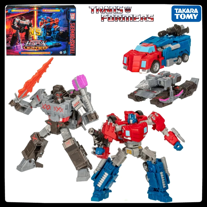 In stock Transformers SDCC Friendly Broken Double Set Megatron & Orion Pax Anime Character Figure Model Toy Gift Collection