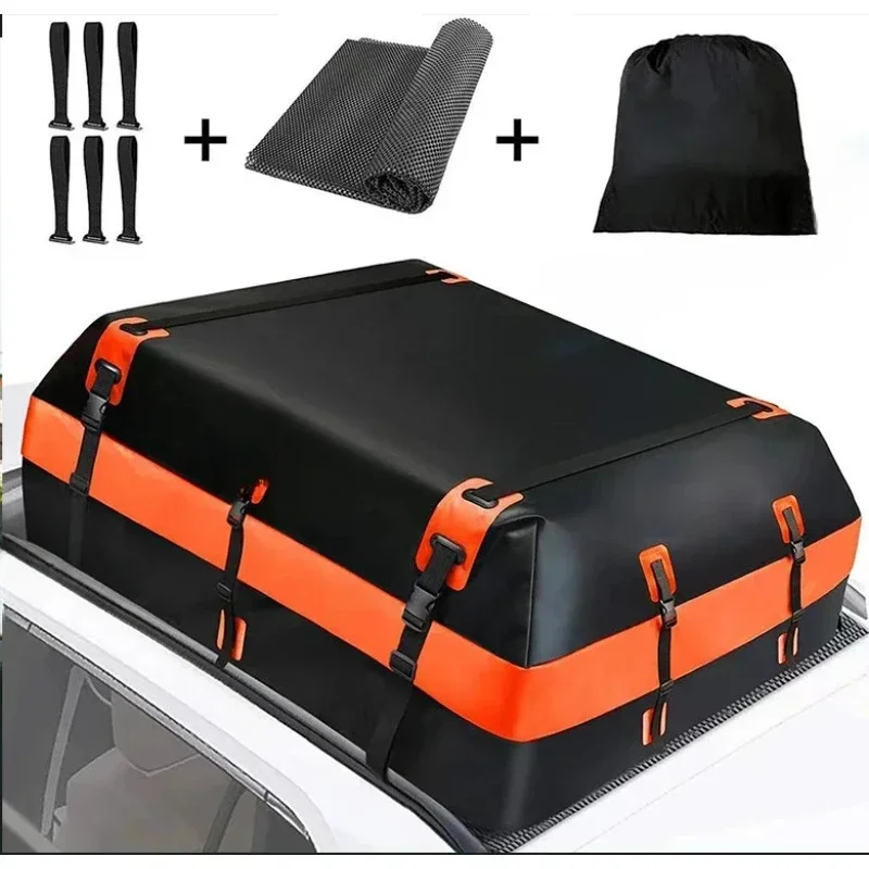 

Car Rooftop Cargo Carrier Bag 21 Cubic Feet 100% Waterproof Heavy Duty car roof racks