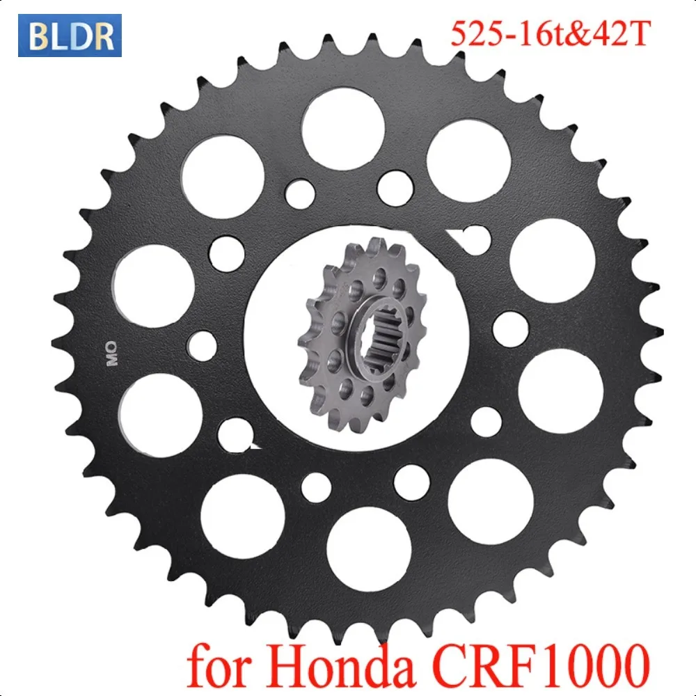 

525 16T 42T Front Rear Sprocket Gear Wheel Cam for Honda CRF1000 Africa Twin DCT CRF 1000 Adventure Sport CRF1000 2016-2019