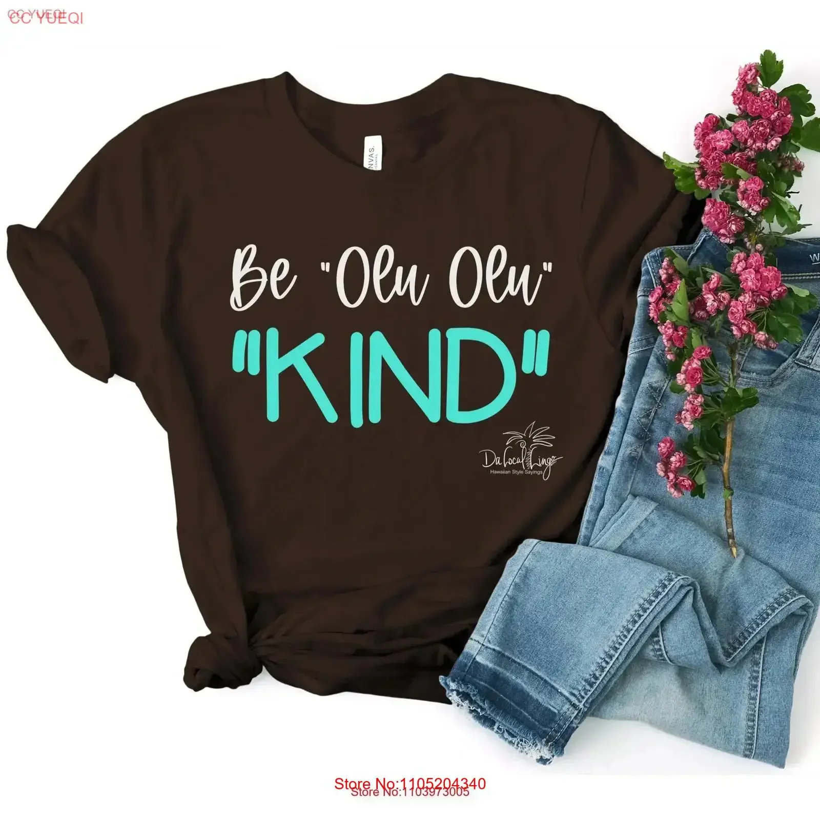 

BE OLU Kind in Hawaiian Uplifting sayings from Hawaii Positive T shirts Shirt vintage Washed Unisex Slightly graphic