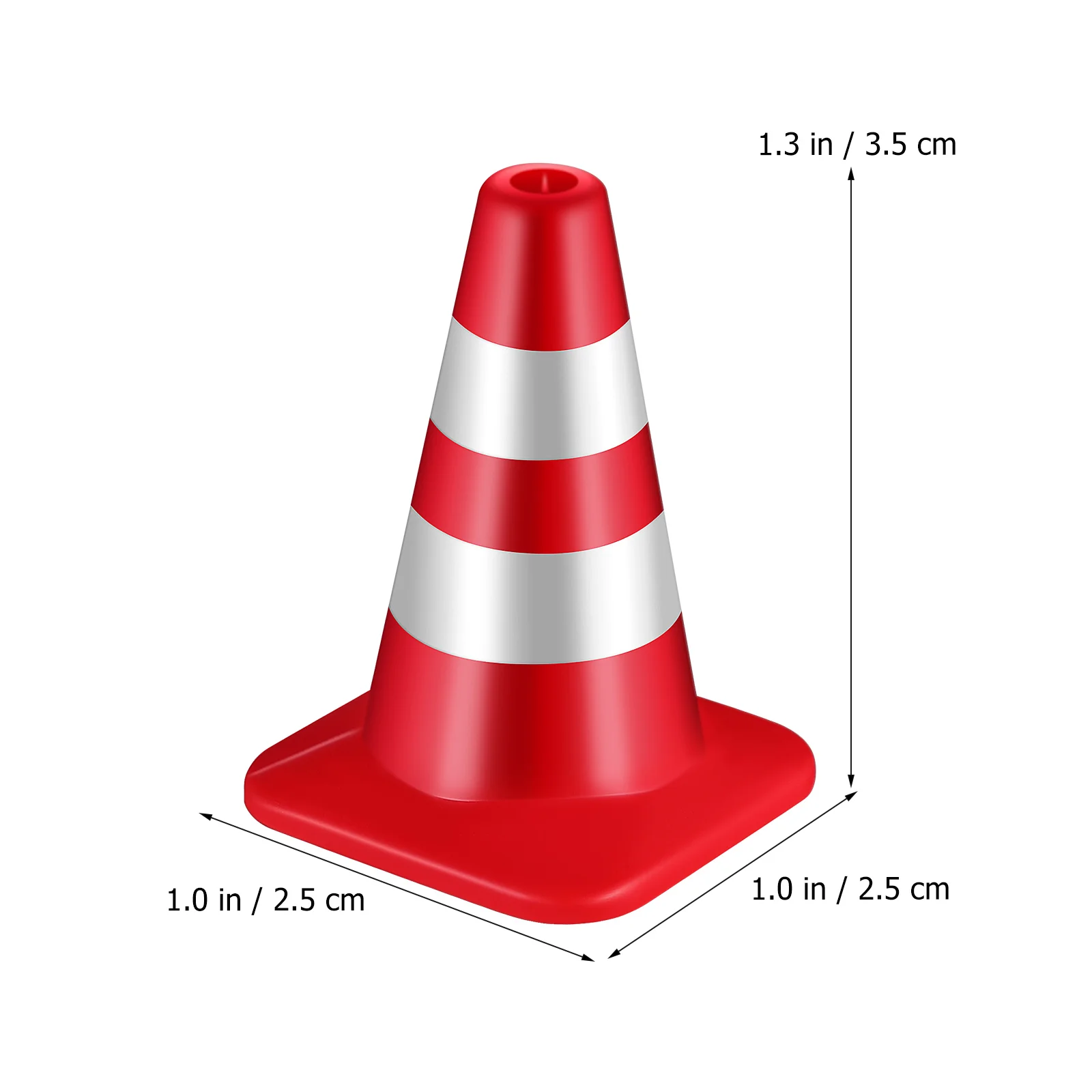 30 Pcs Traffic Triangle Plastic Toys Cones Models Mini Ornaments Signs for Kids Road Childrens