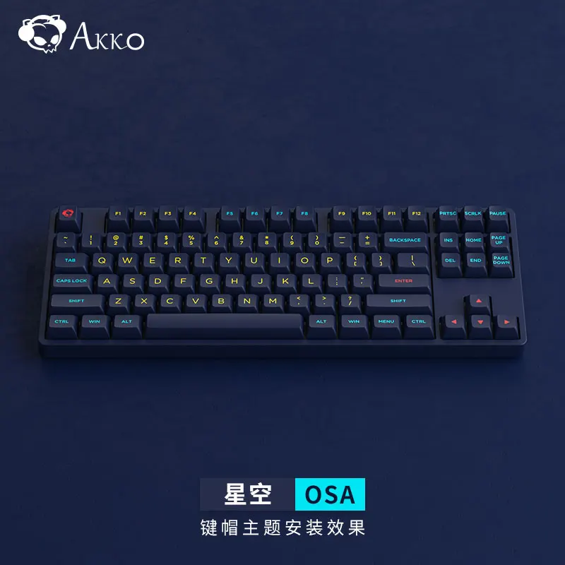 Imagem -05 - Akko Osa Perfil Teclado Mecânico Conjunto de Teclas Jardim de Ervas Pbt 187 Teclas Double-shot Compatível com as Principais Marcas