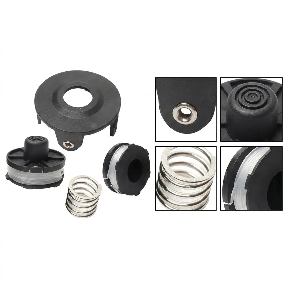 For Lawn Mower Maintenance Trimmer Line Spool String Trimmer Parts Complete Set Included White Round Nylon Line For DUR181Z