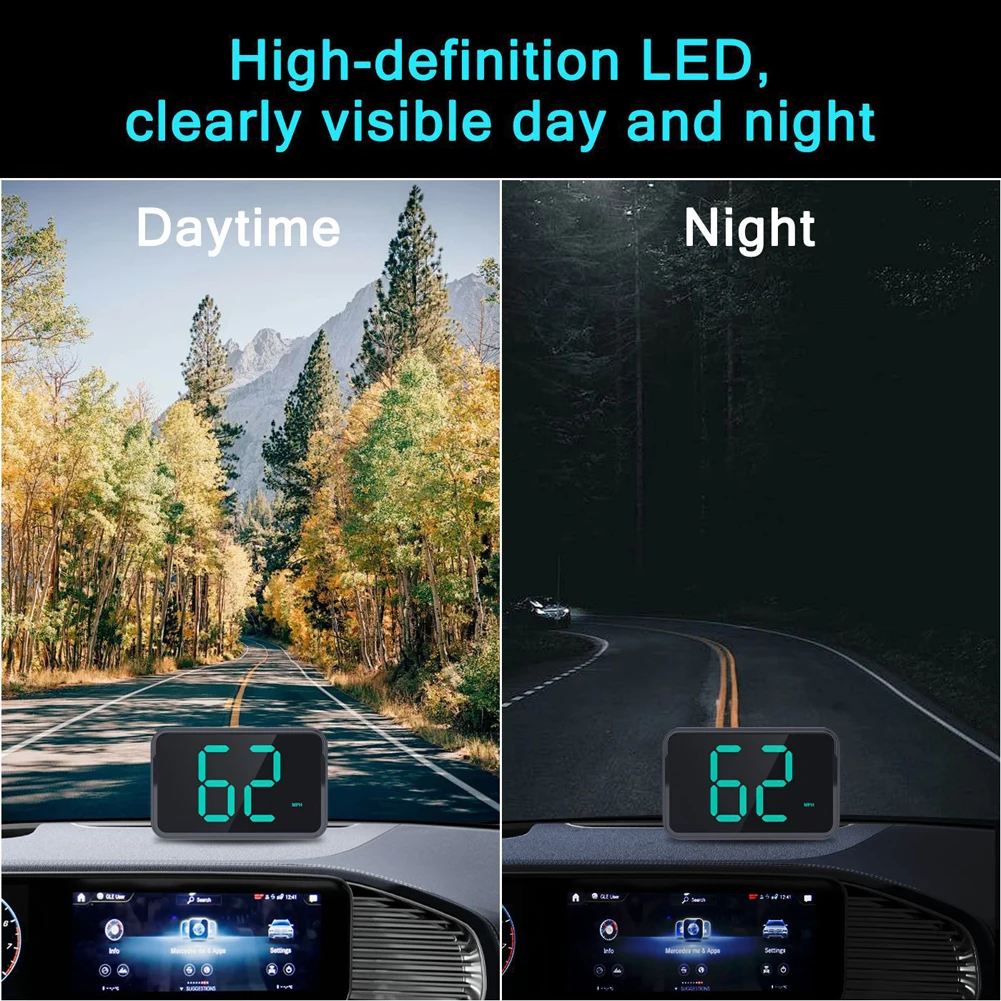 Universal Head Up Display GPS HUD Digital Speedometer Speed Meter Suitable for All Vehicles