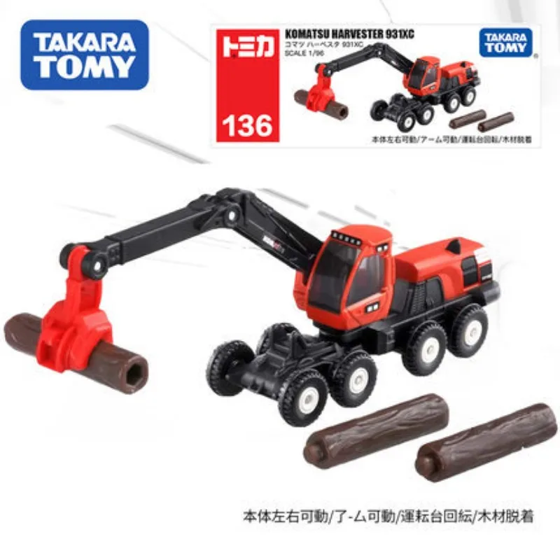 

Takara Tomy Tomica Komatsu logging truck Engineering Crane 1:64 Car Alloy toy car Cast metal model children's toys