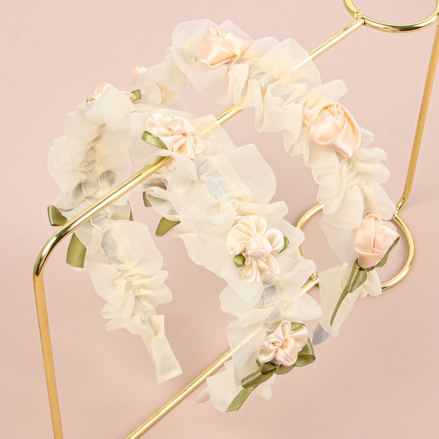 

Fashion Women Flower Headbands Girls Headbands Lace Floral Hairband Hairhoops Women Girls Hair Accessiories