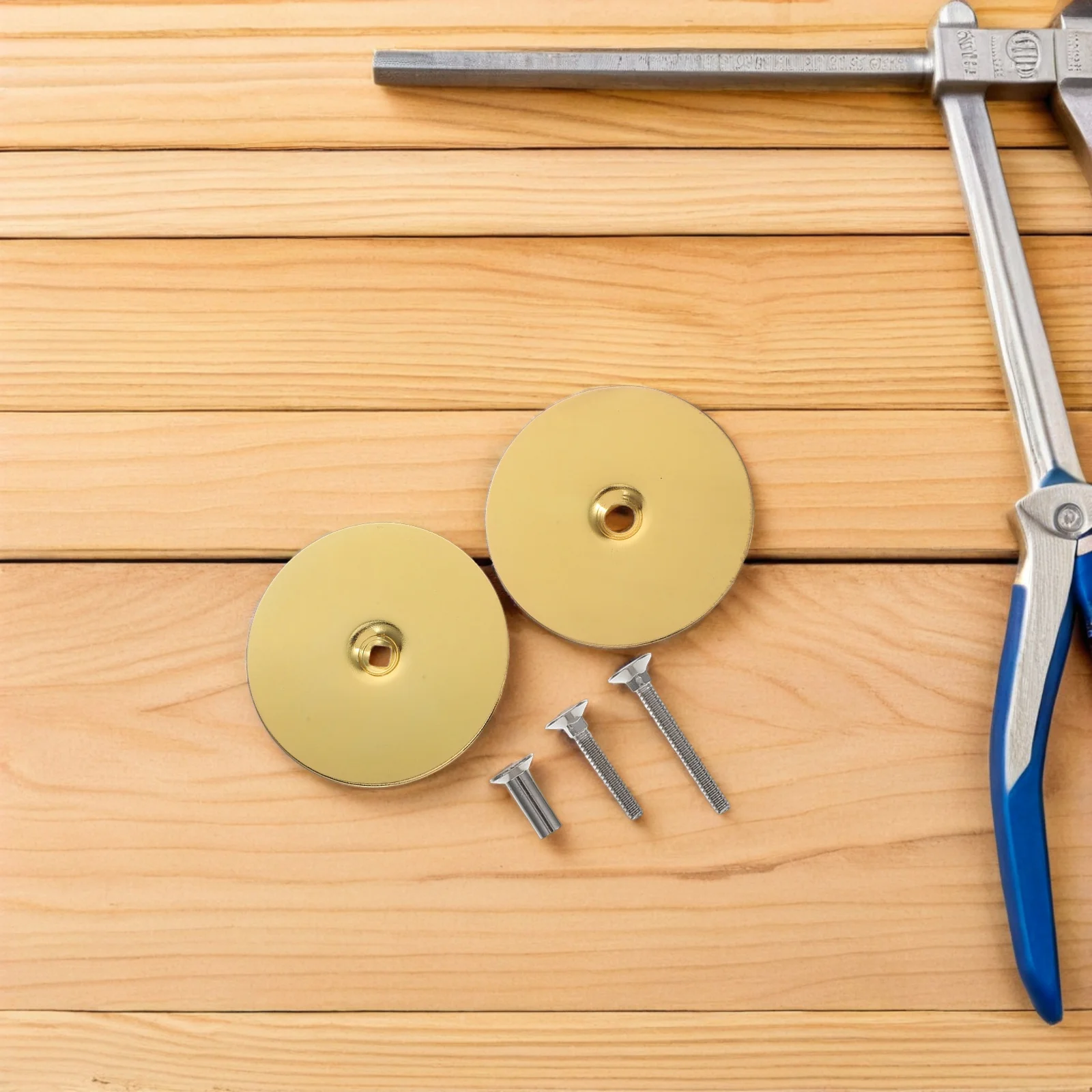 1 مجموعة باب من الفولاذ المقاوم للصدأ ثقب حشو لوحة العالمي قفل دائري غطاء لأمن المنزل سهلة التركيب لا حاجة لأدوات مقبض الباب