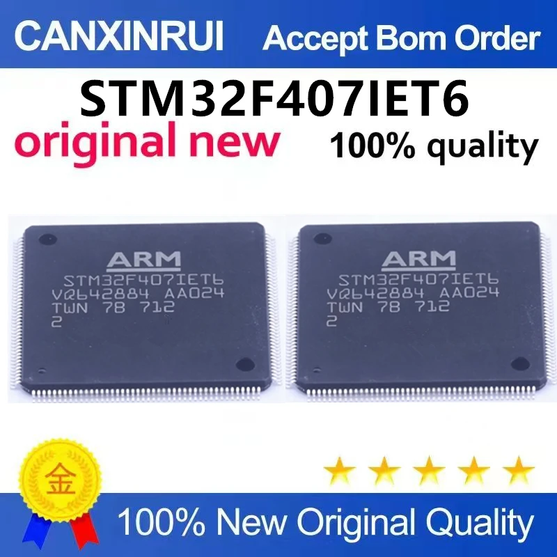 （5pcs-10pcs）Brand new original genuine STM32F407IET6 Cortex-M3 32-bit microcontroller
