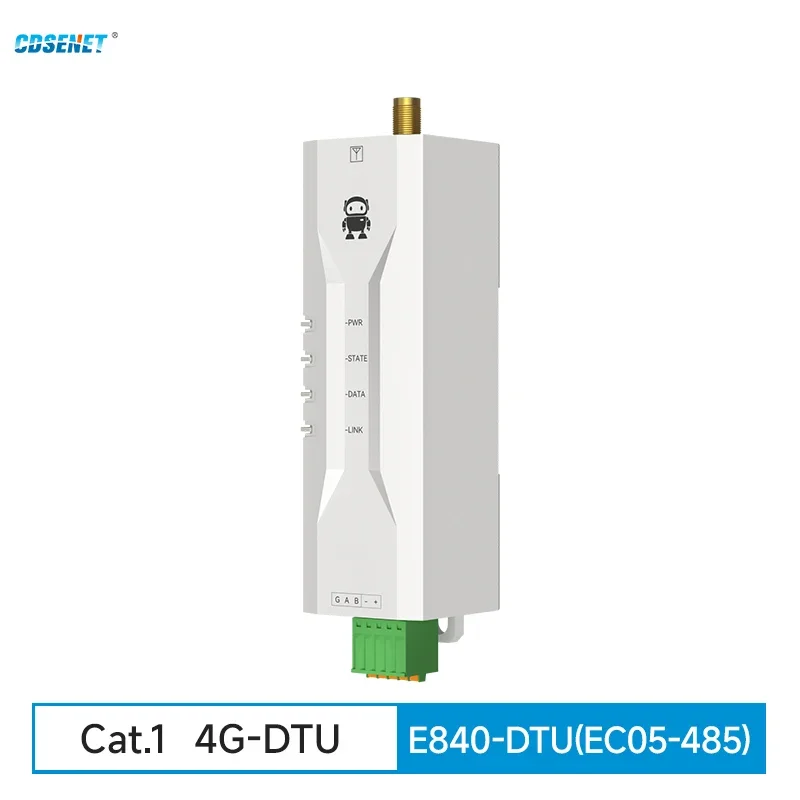 4G Cat1 RS485 Transparent Transmission MQTT Modbus TCP to RTU CDSENT Small Size Modem E840-DTU(EC05-485)E 2-Way Socket Link