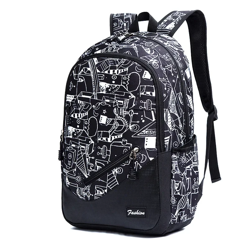 New Camouflage Printing School Backpack For Teenagers Large-capacity Orthopedic Schoolbag Boys Girls Laptop Bag Knapsack Satchel