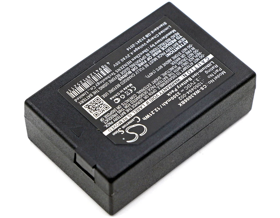 Replacement Battery for Teklogix 7525,7525C,7527 WorkAbout Pro,G2 G1,WorkAbout Pro 4,Workabout Pr PN:1050494 3300mAh / 12.21Wh
