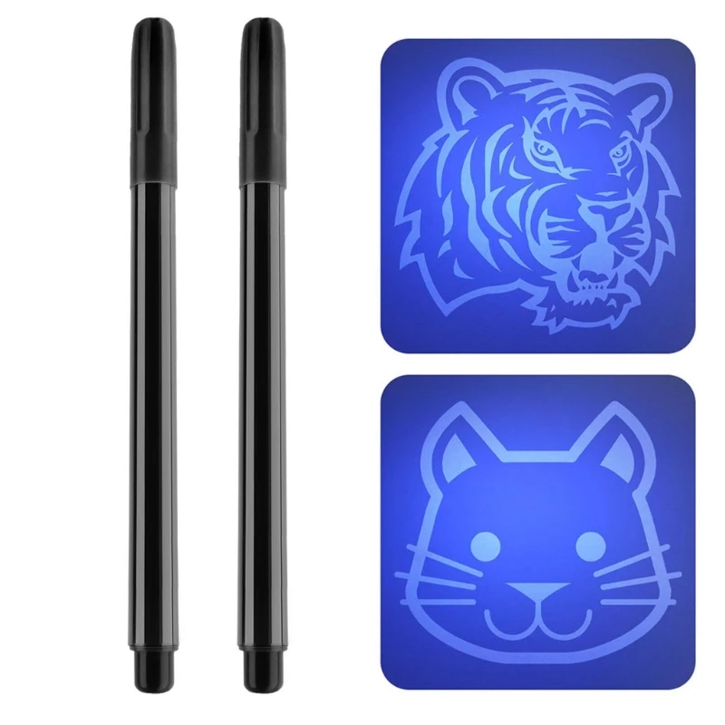 Invisible Pen,Latest Pen UV Magic-Spy Marker Pens for Secret Massage