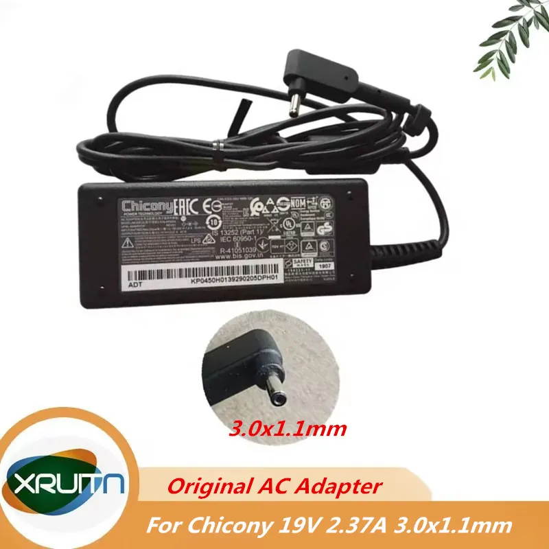 

Genuine Chicony A18-045N2A 19V 2.37A 45W 3.0*1.1AC Adapter Charger For Acer Swift SF314-52 SF315-51 SF514-51 Laptop Power Supply