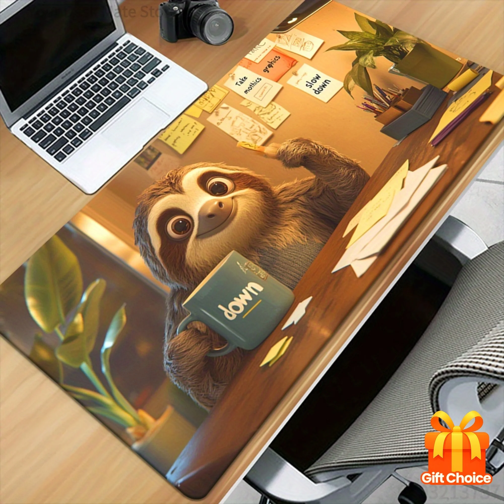 

1pc XXL Rubber Sloth Mouse pad HD Printed Desk Mats Multi-Functional Gaming Mousepad Office Computer Pads Durable PC Gamer Mat