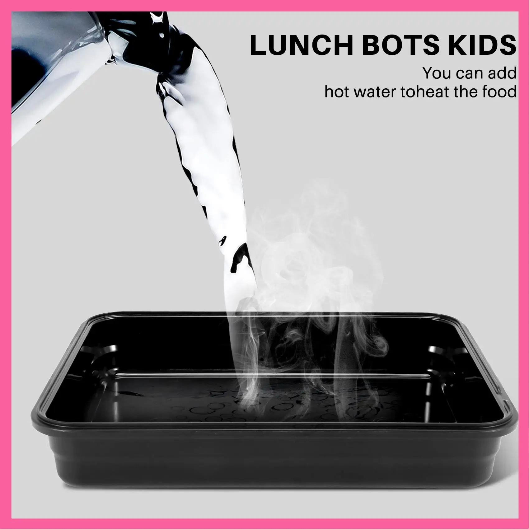 

HOT-Lunch Bento Box Изолированный квадратный контейнер для хранения продуктов питания из нержавеющей стали Герметичный с герметичным отделением для женщин и мужчин