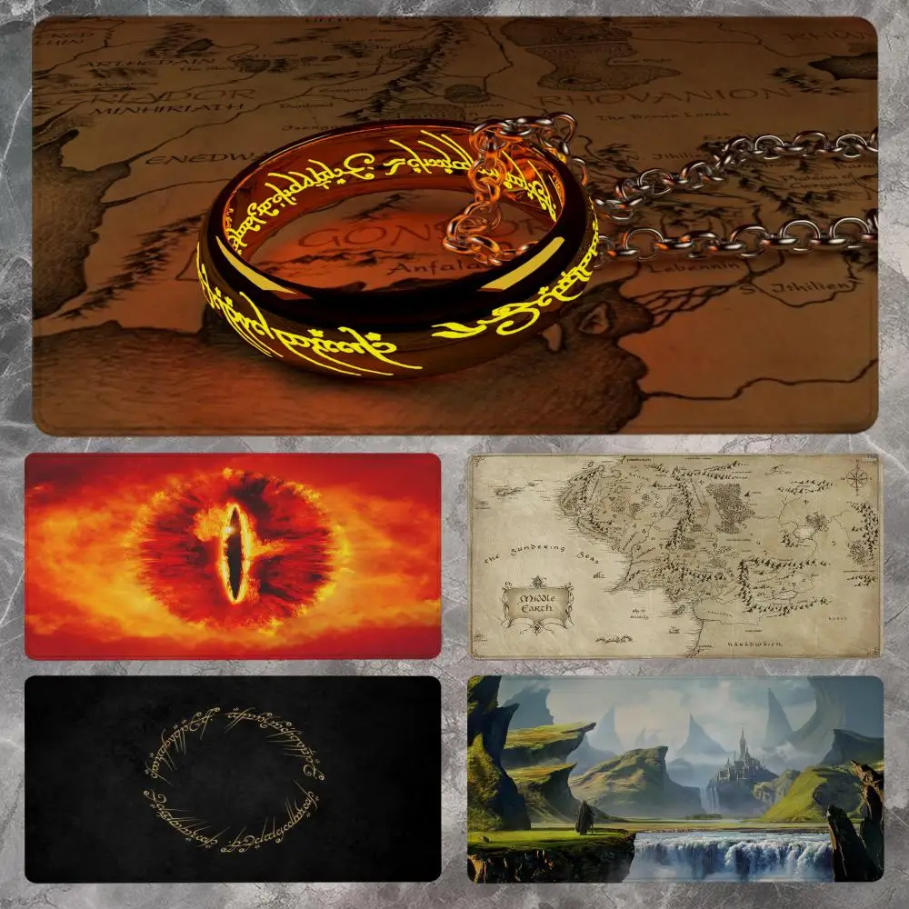L-lord Of The Ring Mauspad, 90 x 40 cm, rutschfestes Gaming-Mauspad, Gamer, E-Sport-Mauspad, Spiel, mechanische Tastatur, XXL-Schreibtischunterlage