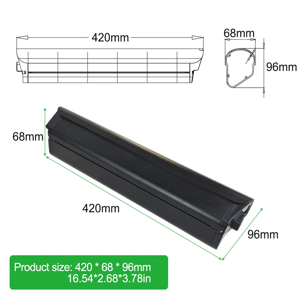 Embedded Ebike Battery 36V 13Ah 16Ah 17.5Ah 48V 14Ah Hidden eBike batteries for GEN3 The Flex Stride Denago ECOBIKE Hybrid EBike