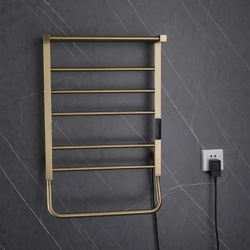 Manufacturer custom wire gold electric bath towel rack towel heater radiator heater electric heating rack
