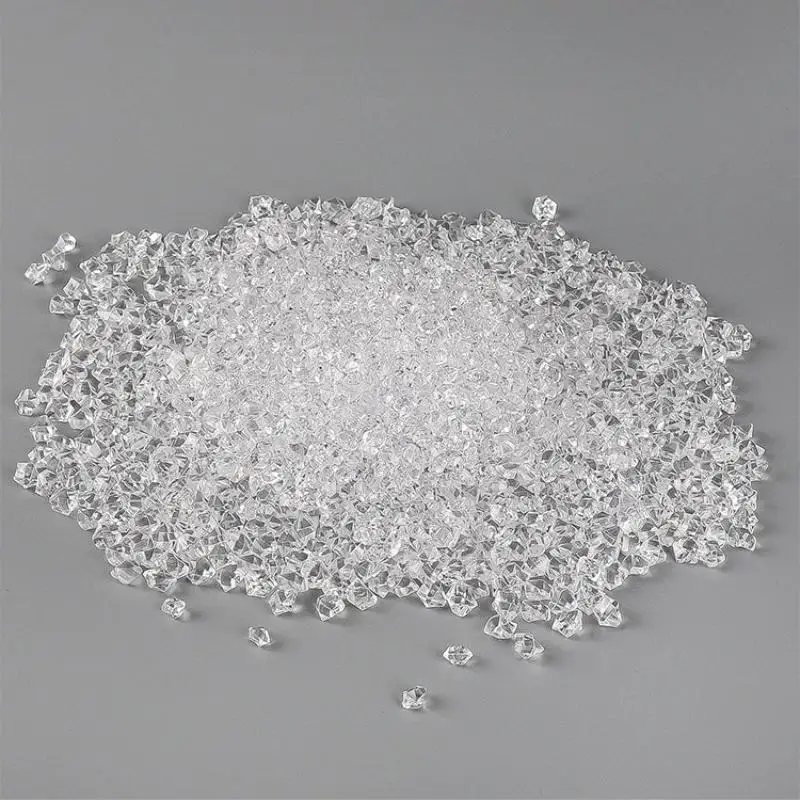 Mini transparant ijs gebroken ijs kristalstenen ijskorrels simulatie rekwisieten poppenhuis decoratie miniatuur foto rekwisieten