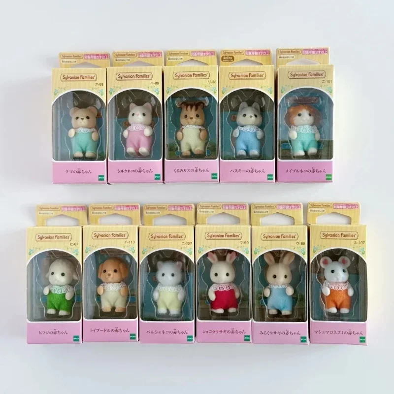 Sylvanian Families Anime 9cm Figures Ternurines Figure Husky Cute Doll Toys Room Decoration Toys For Kids Birthday Gifts