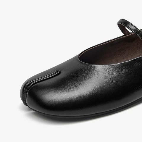 Женские туфли BEAUTODAY Mary Janes из коровьей кожи с круглым носком и ремешком с пряжкой, однотонные, ручной работы, 24047