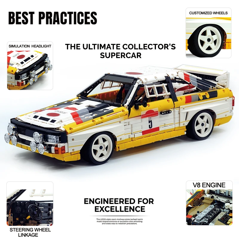 

MOC-23043 Classic Race Track Version Scale 1:8 Supercar Building Block Model Puzzle Toy With Original Box Boy Brithday Gifts