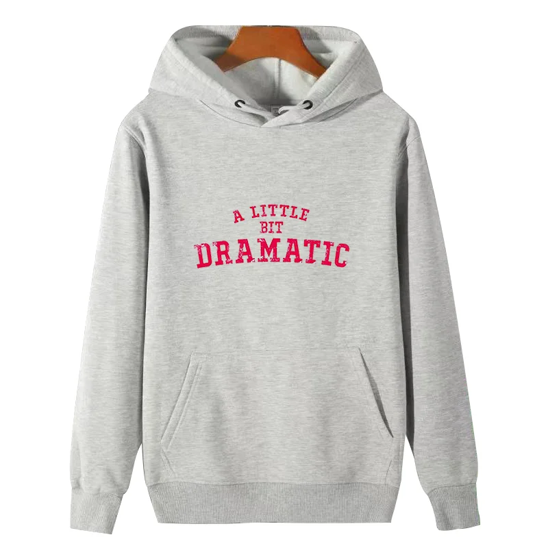 A little bit dramatic Vintage graphic Hooded sweatshirts winter fleece hoodie thick sweater essentials hoodie Men's sportswear