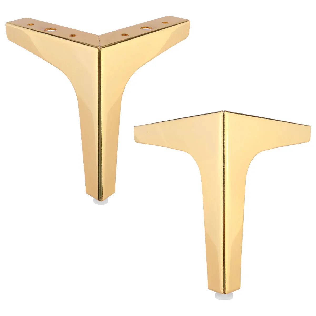 

4pcs Metal Plated Furniture Legs Heavy Duty Thickened Bed Leg For Sofa Tea Table Cabinet Support Feet Home Office