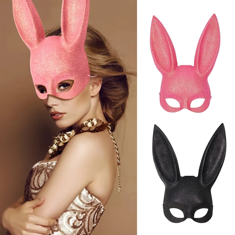 Rabbit Mask Cosplay Easter Bunny Mask Halloween Carnival Party Nightclub Costum