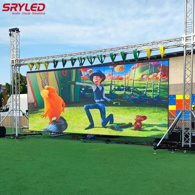 Sryled 2 × 1m Vermietung im Freien LED-Bildschirm Event Bühne Kirche Hintergrund Board Druckguss Aluminium Schrank LED-Video-Panels