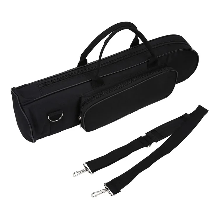 LADE Oxford Cloth Thicken Trumpet Bag with Shoulder Belt Black
