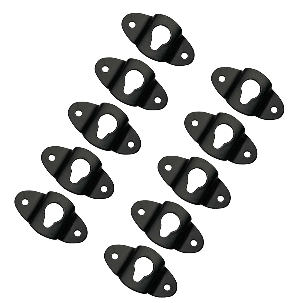 10 PCS Speaker Hook Hooks Hanging Connector Bracket Hanger Iron for Audio Wall Mount