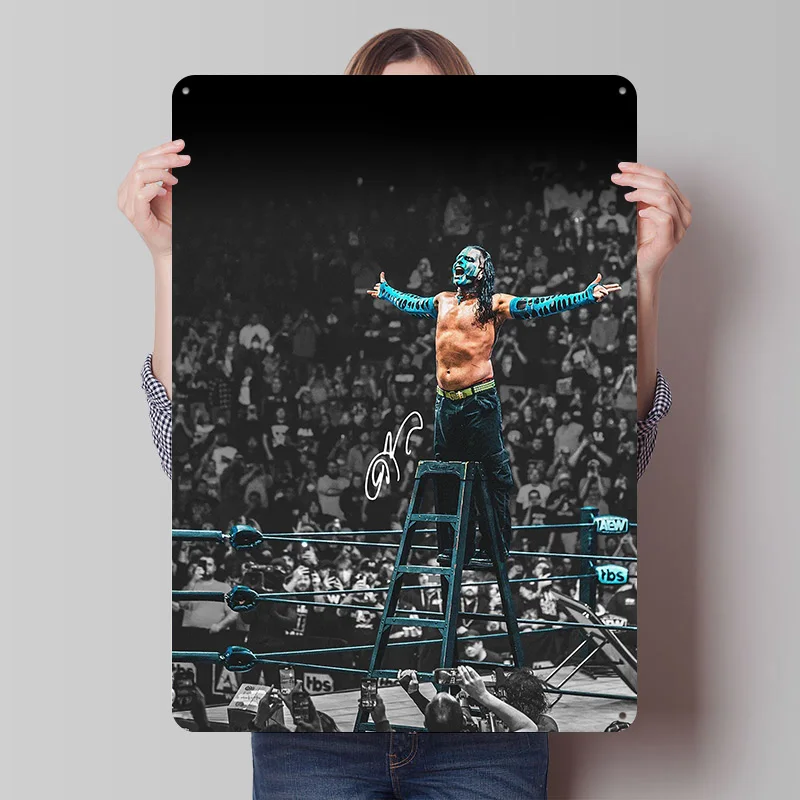Jeff Hardy Vintage Metal Wall Art Poster