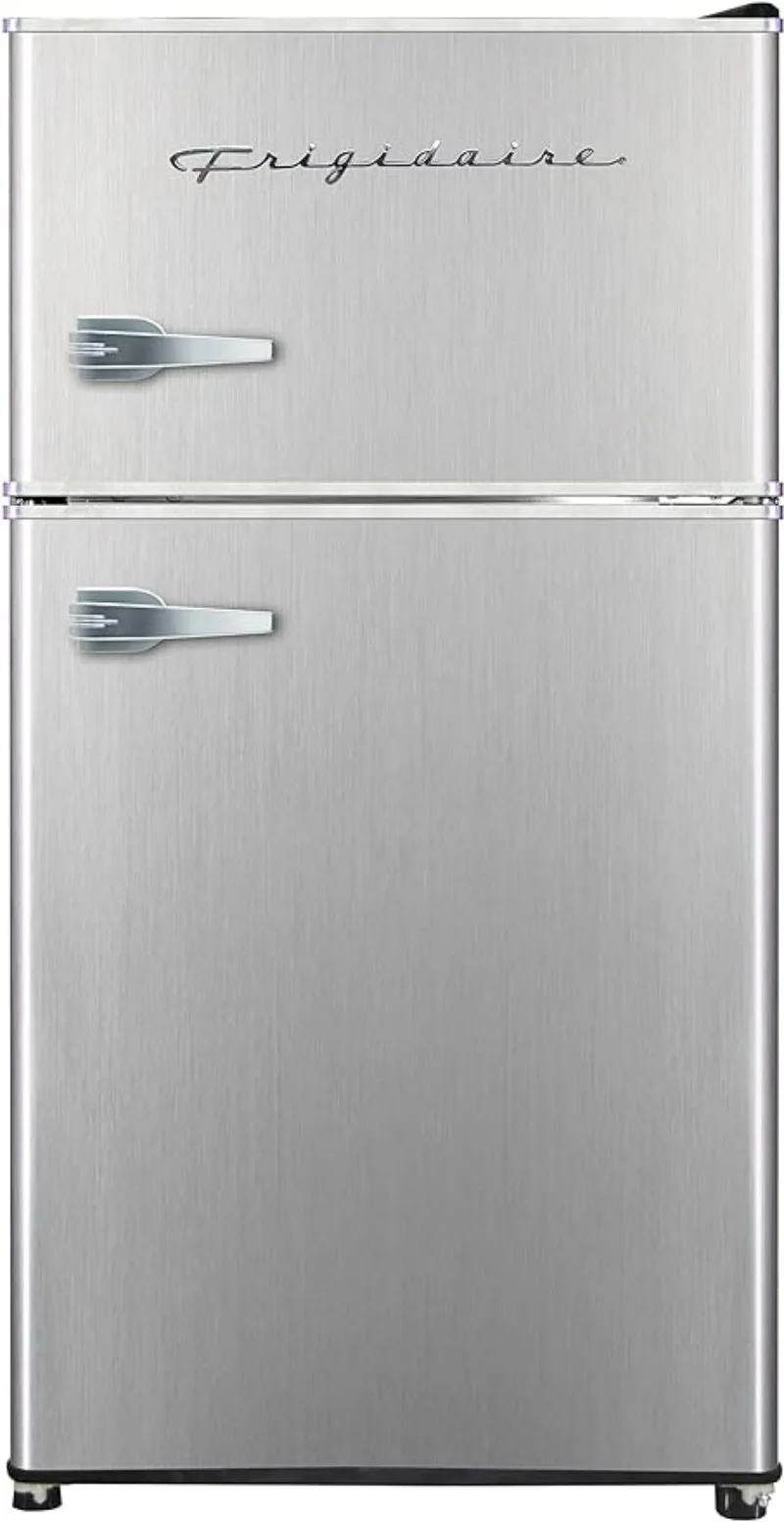 

Frigidaire EFR341, 3.1 cu ft 2 Door Fridge and Freezer, Platinum Series, Stainless Steel, Double