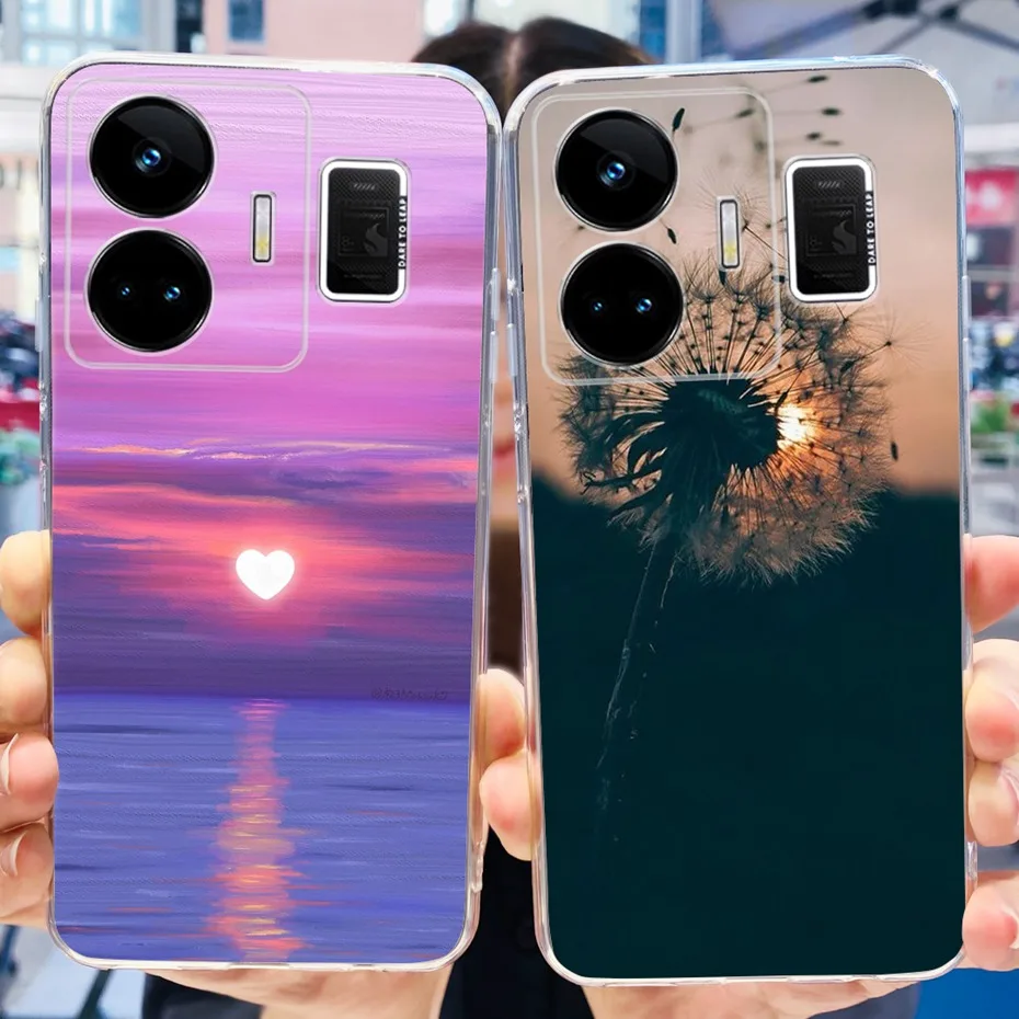 Fashion Pattern Phone Case For Realme GT Neo 5 GT3 240W Soft Silicone TPU Back Cover For Realme GT3 GT Neo5 RMX3706 RMX3709