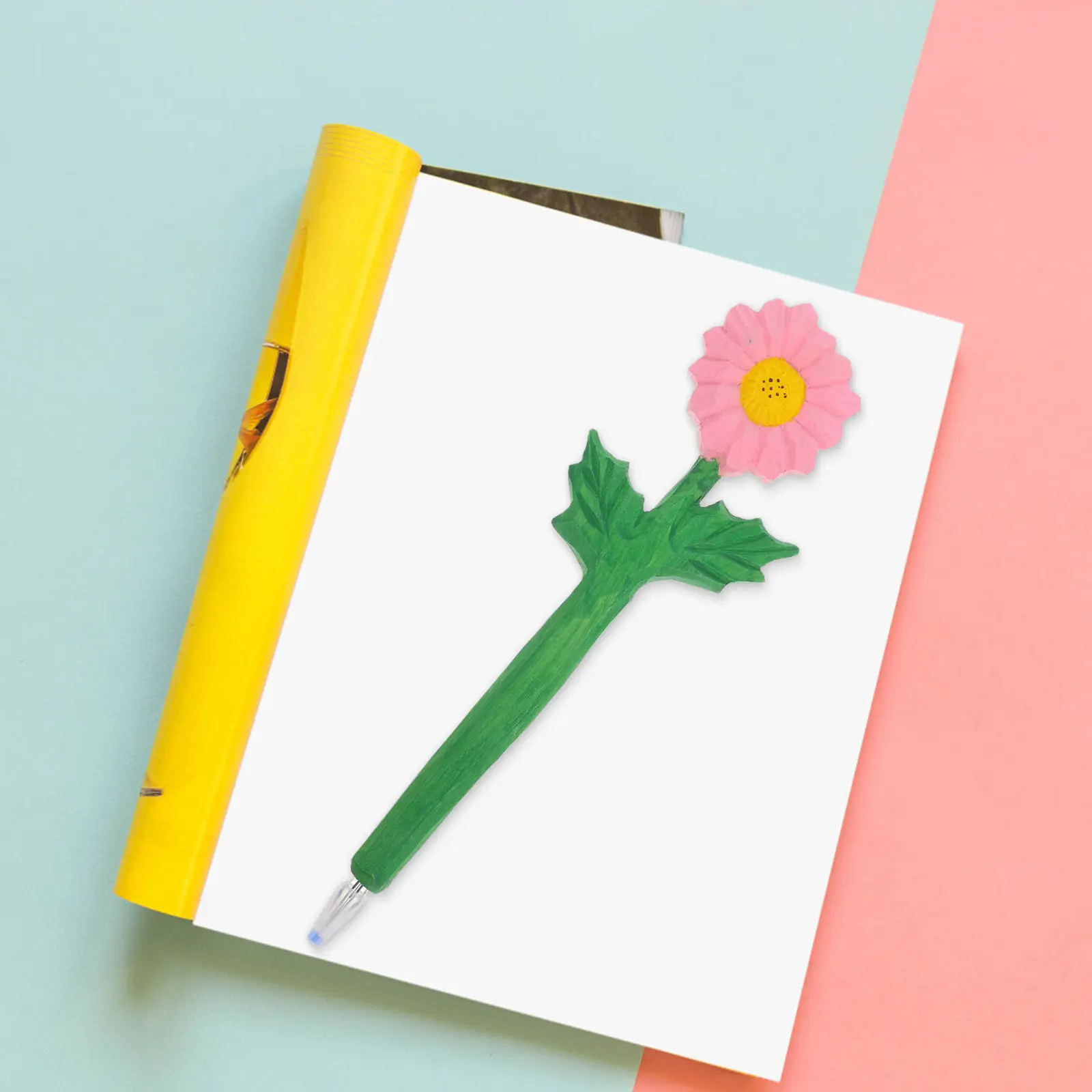 

Деревянная ручка с гравировкой «Подсолнух» – креативный и стильный инструмент для письма, идеально подходит для женщин, обеспечивает плавное письмо, для ведения дневников и рисования, аксессуар для рабочего стола.