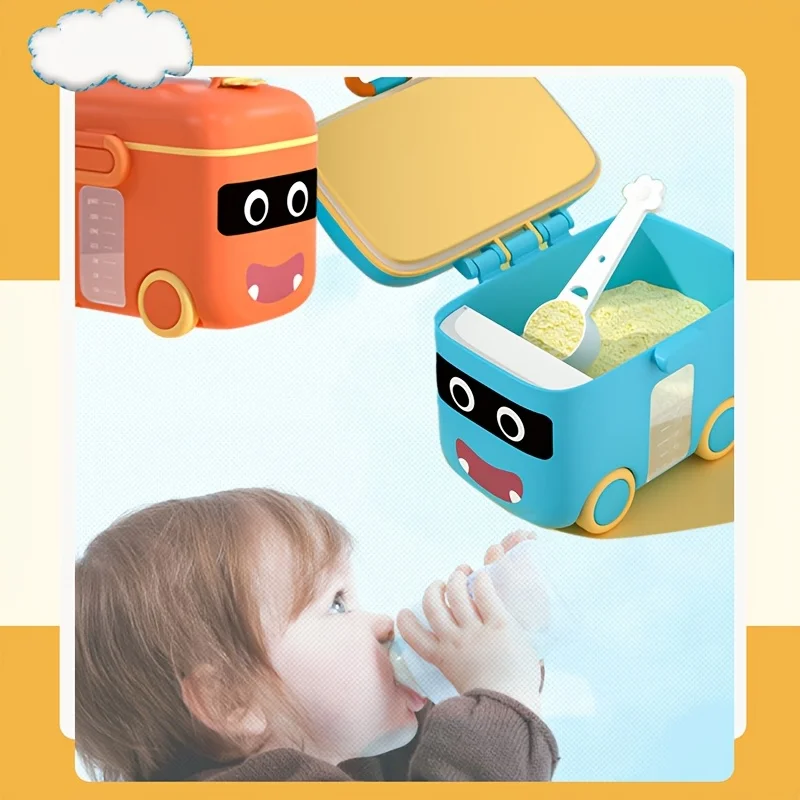 

Milk Powder Storage Box for Travel On the Go, Youngsters Youngsters Youngsters Youngsters Snacks Feeding Food Supplement Dispens