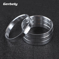 4pcs/set Aluminum Wheel Bore Hub Centric Rings 64.1-106 64.1-108 64.1-110 64.1-112 64.1-82 66.1-67.1 66.1-72.56 66.1-73.1mm