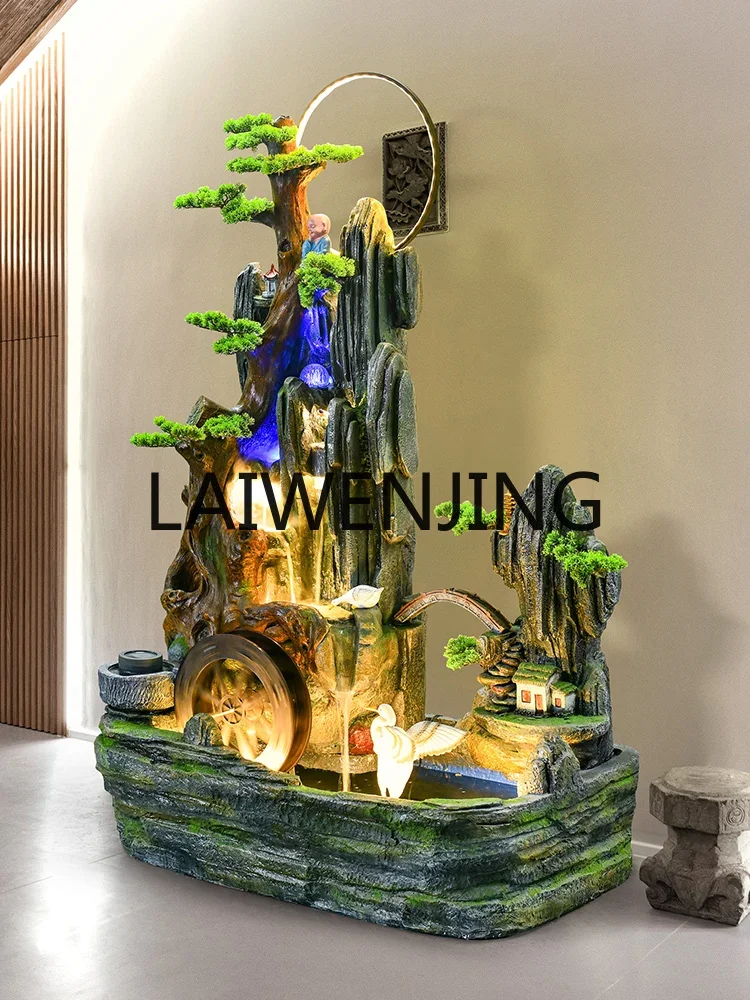 Living Room Make a Fortune as Endless as Flowing Water Fountain Fish Pond Decorative Landscaping Decoration Lucky Floor