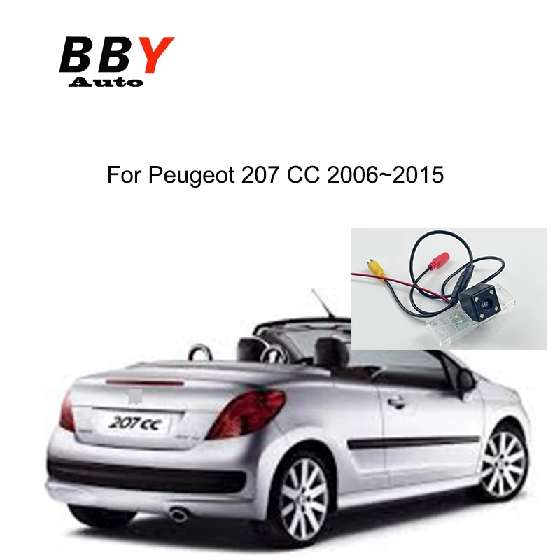 Night Vision Car Rear View Camera For Peugeot 207 CC 2006~2015 Auto Backup License plate camera  (Only Fit For CC rear camera