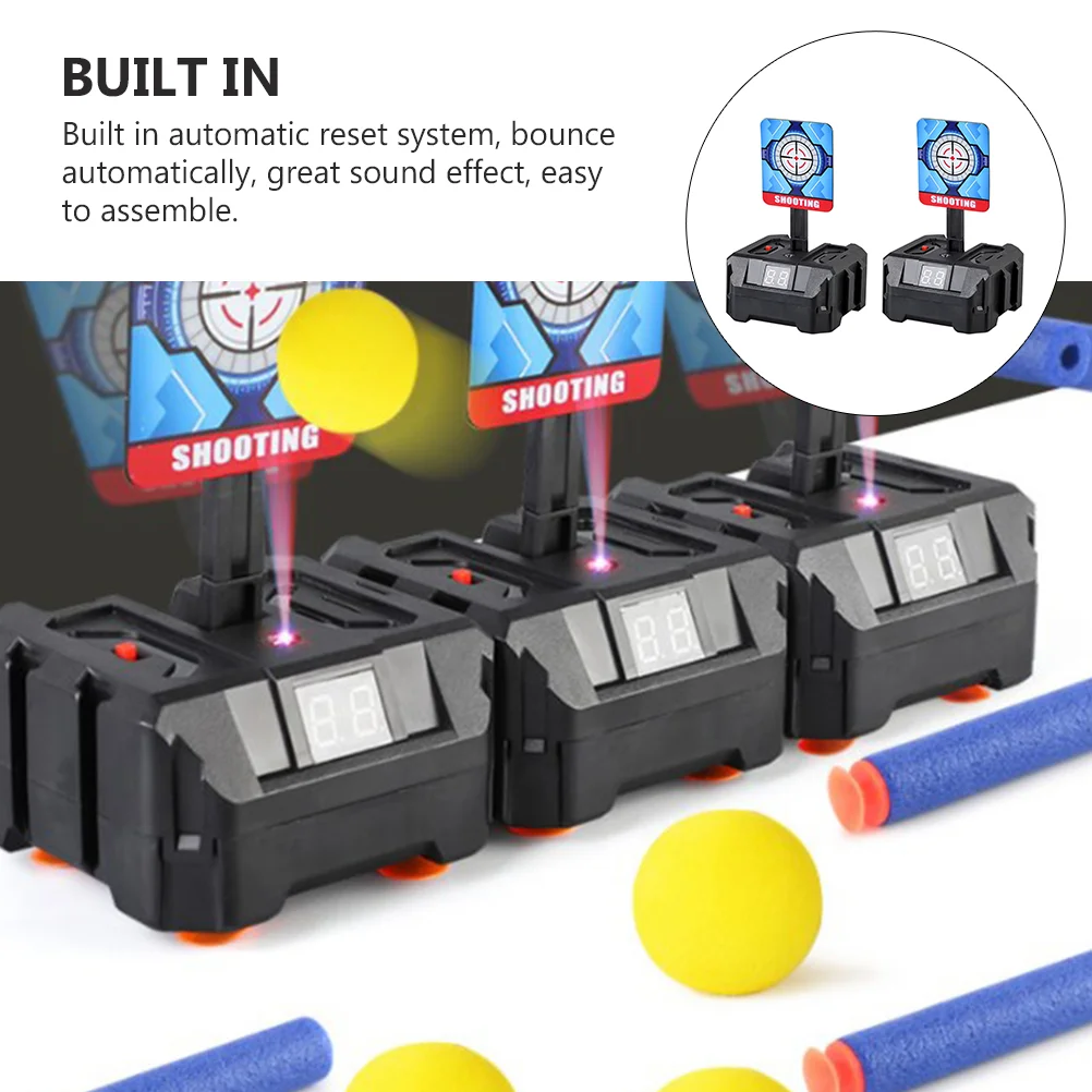 Objetivo de juguete eléctrico asequible para niños, puntuación Digital automática, práctica de plástico, 2 uds.