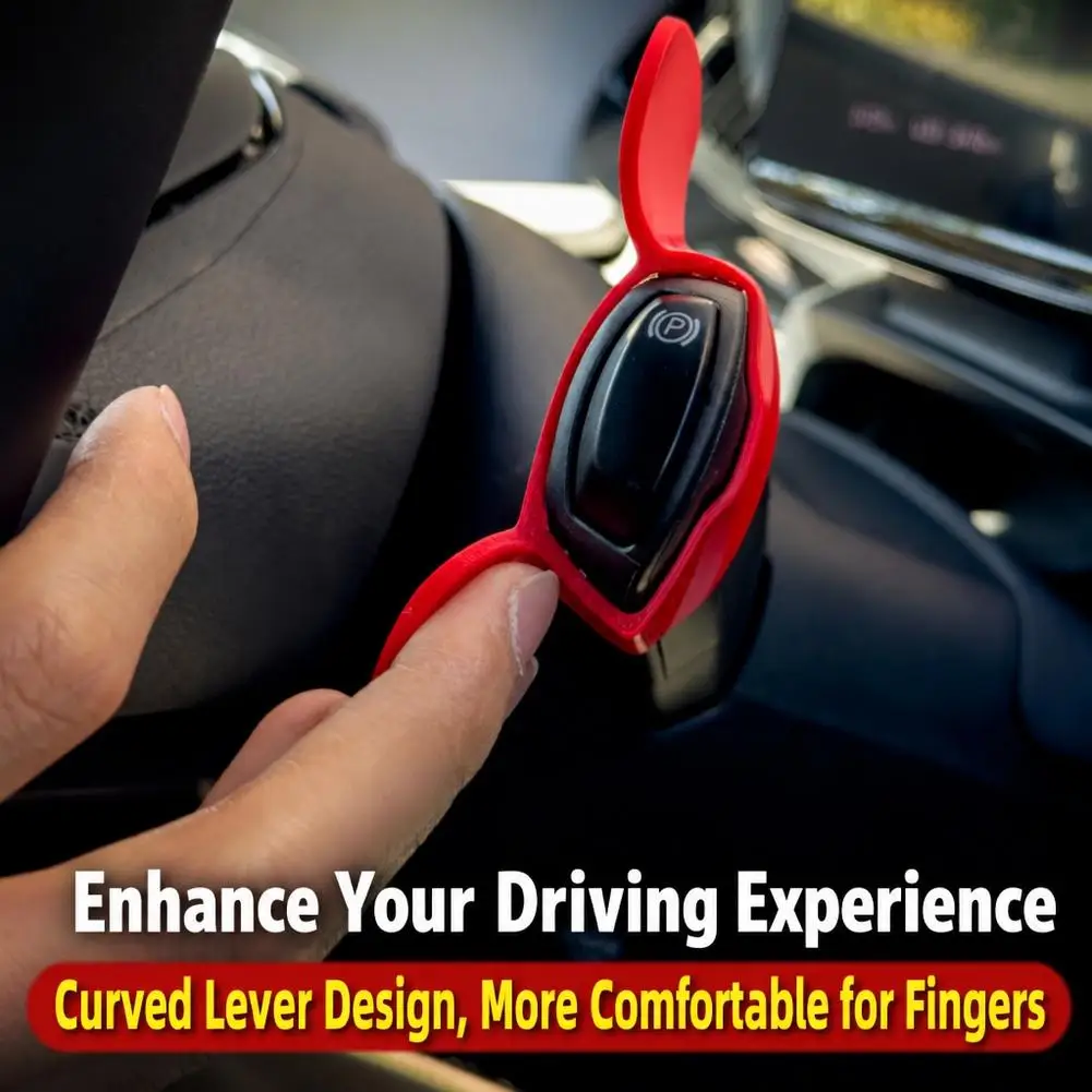 Car Column Shift Lever Cover Curved Ergonomic Paddle Extension Protector Trim for Interior Modification Accessories