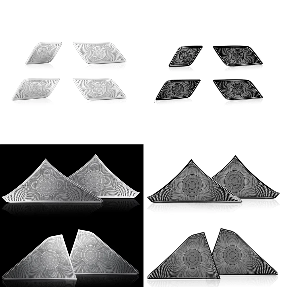 Stainless Steel Car A-Pillar Covers Tweeter Door Speaker Trim Accessories For Genesis G80 DH 2015-2020 Car Supplies